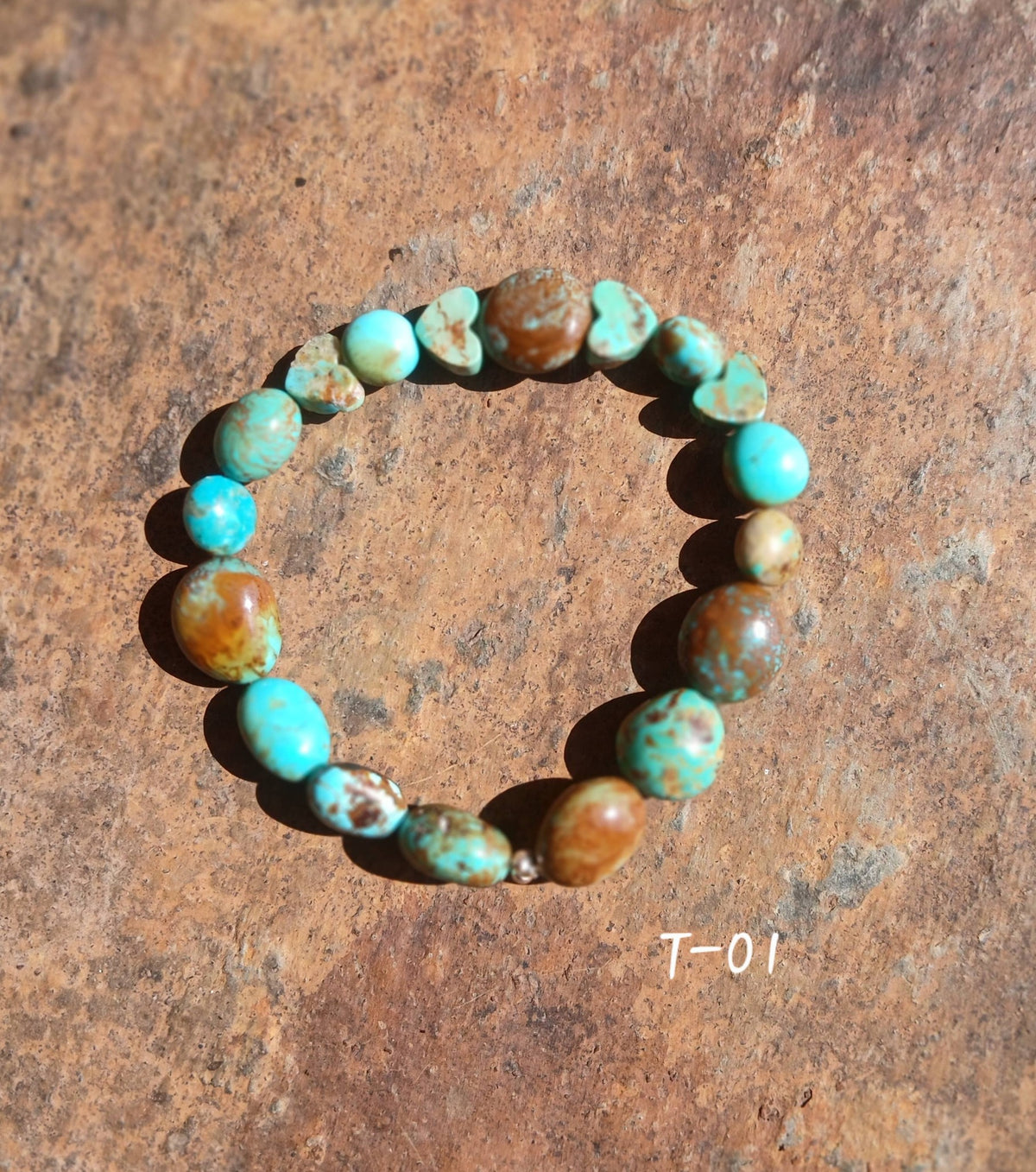 Kingman Turquoise Stretch Bracelet 🩵🤎💚🩵