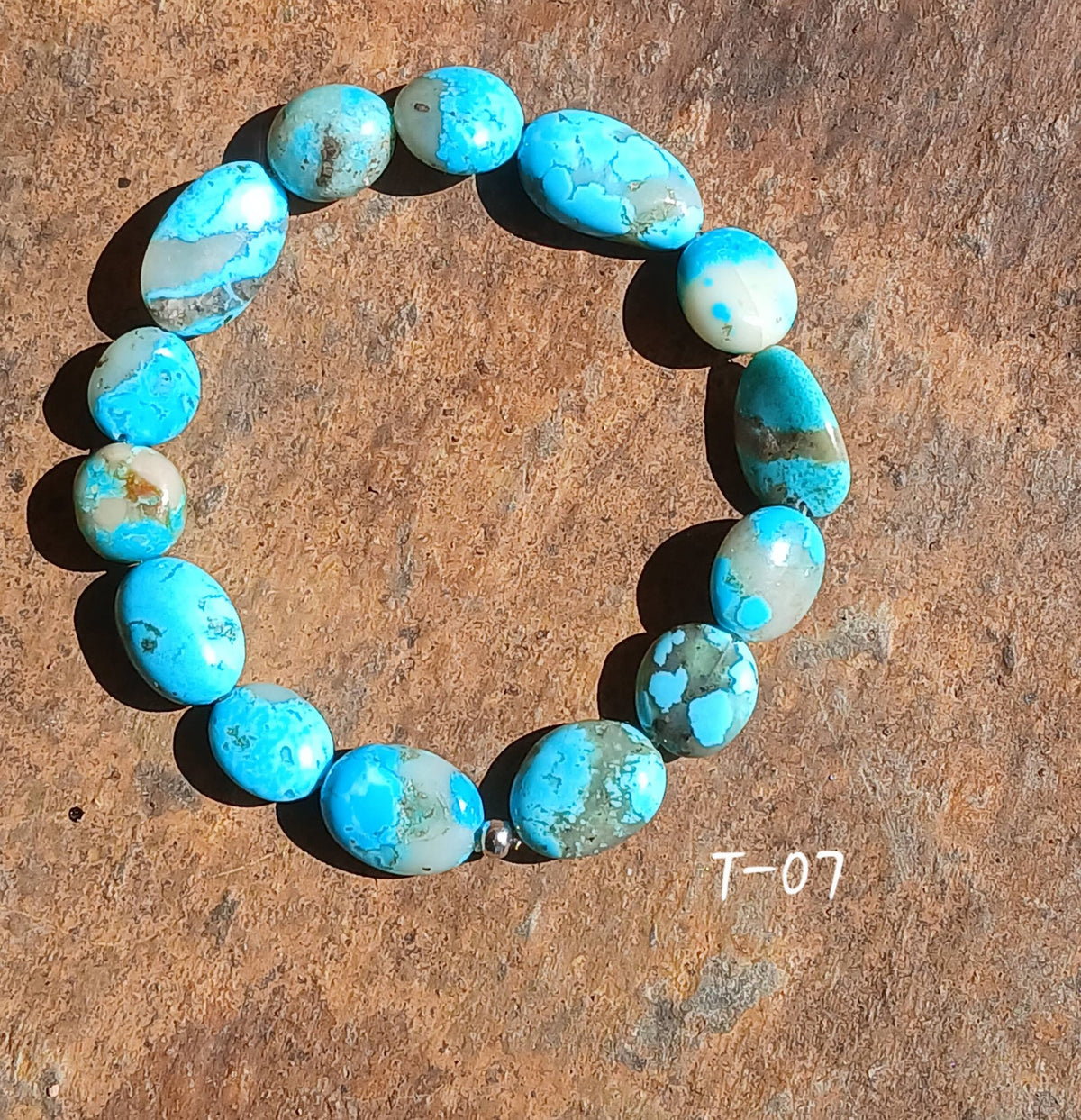 Kingman Turquoise Stretch Bracelet🩵🩵🩵🩵